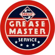 Skelly Oil Co. Grease Master Service NEW Sign: 40" Dia. Round USA STEEL XXL Size