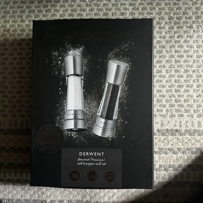 COLE & MASON Derwent Gourmet Precision Salt & Pepper Mill Set - NEW In BOX