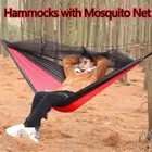 Parachute Fabric Hammocks with Mosquito Net Camp Sleeping Hammock Hiking