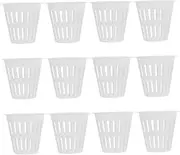 IWOWHERO Cultivation Blue Planters 12pcs Hydroponic Net Pots Plastic Planting Baskets Easy Management