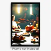 Pixel Art Poster - Pure Thanksgiving (8 Bit Psychedelic Trippy Video Game Print)