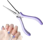 Tweezers, Nail Tweezers | Nail Shape Shaping Tweezers | Tweezers with Tip, Sculpture Clip with UV Acrylic Gel Tips, Nail Shaping Tool