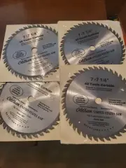 4x NEW Oldham Saw Blade 7 1/4" Carbide 40T Set of 4