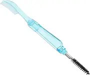 Baluue Beauty Tool 2-in-1 Mascara Applicator Eyebrow Brush Foldable Eyelash Comb Separator Portable Lash Tool Blue