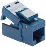 Platinum Tools EZ-SnapJack Cat6, Blue. 4/Clamshell.