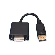 3in DisplayPort 1.1 Male to DVI-D Female Adapter Converter - Black