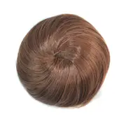 2 Pcs Fake Hair Bun Extension Clip in on Synthetic Hair Tail Donut Drawstring Chignon Hairpiece Hair Piece Ponytail