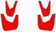 ATATNK 4PCS Compatible for CHANGAN CS55 Plus 2022 2023 Door Anti-Kick Protection Film Protector Stickers Carbon Auto Accessories(4PCS Red)