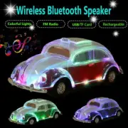 Volkswagen Beetle Red Speaker BT Indoor/Outdoor Portable USB PORT/AUX INPUT