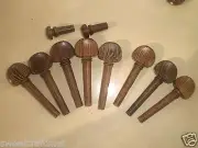 2 Sets Violin pegs & 2 PCs Violin End pin, Wenge wood violin parts 4/4 size