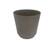 Eden 18cm Round Stonelite Self Watering Plastic Pot Brown