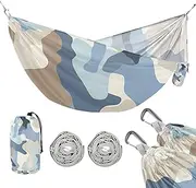 Camouflage Baby Blue 330lb Capacity Camping Hammock with Tree Straps Rope Hammock for Camping Travel Accessories hamaca inflable para Piscina