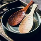 Eco-friendly Fish Shaped Rice Paddle Rice Scooper Spatula Serving Spoons