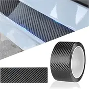 Car Door Sill Protector from Scratching-2inchx 16.4FT Self Adhesive Removable Vinyl Film Door Edge Guard-Waterproof&Anti-Collision for Most Car Door Edge (Carbon Fiber black-16.4FT)