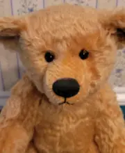 15" Mohair Bear By Steiff, Made in Germany, Jointed, Great Face