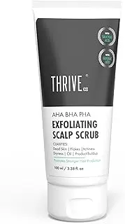 ThriveCo Aha Bha Pha Exfoliating Scalp Scrub, 100ml White