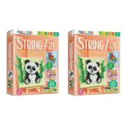 2x Kaper Kidz Kaper Kidz String and Pin Art Craft Kit Kids/Childrens Toy 8Y+