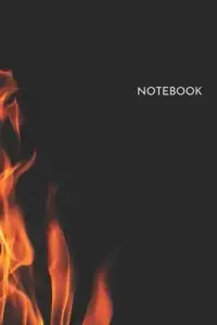 在飛比找博客來優惠-Notebook: Fire Blank Lined Blu