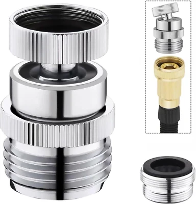 Sink Faucet Adapter Kit,360 Degree Swivel Faucet to Garden Hose Adapter with Aer