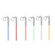 Glowing Light Up Saber Keychains Party Light Stick Mini Lightsaber Keyring