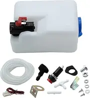 NPKNGZTATW 1.8L 12V Windshield Wiper Washer Fluid Bottle Universal Windscreen Water Reservoir Tank Hose Jet Switch Full Set Windscreen Washer Reservoir Filter
