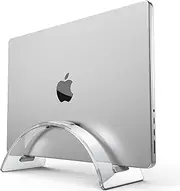 XICEN Acrylic Vertical Laptop Stand for Desk,Acrylic Invisible Desktop Notebook Dock,Compatible with MacBook, Surface, Samsung, HP, Dell