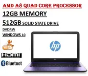 HP 15-af029cl 15.6 HD Touch AMD A8 Quad 12GB RAM 512GB DVDRW Win 10 + HP Mouse