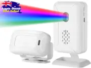 Wireless Motion Sensor Alarm System 1 Sensor 2 Receivers Home Security