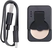 Aswalling Button Battery Portable Charger Type-C Lithium Battery Charger for LIR2032/LIR1632/LIR2025/LIR2016/LIR2032H, Black with Cable
