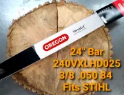 24" Oregon Fits STIHL 046 Chainsaw Bar Versacut Reduced Weight 3/8 050