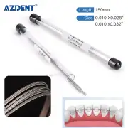 Dental Ortho Lingual Retainer Wire Flat Straight Twist Wires Stainless Steel AZ