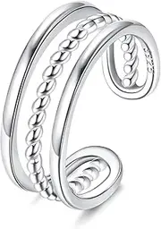 [ORAZIO] S925 Sterling Silver Toe Rings for Women Arrow Infinity Vintage Celtic Knot Daisy Flower Stylish Toe Rings Adjustable Toe Band Rings Summer Beach Foot Jewellery Set