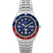 New Timex M79 Auto Peanuts Snoopy Masked Marvel Limited Edition Watch TW2W47500