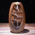 Mountain Smoke Backflow Incense Burner Stick Cone Holder Decor Ornament
