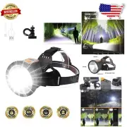 Multi-Function 4 Mode Headlamp - Rechargeable, Lightweight, and Waterproof