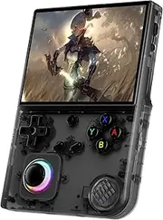 RG40XXV Retro Handheld Game Console, 4.0 Inch IPS Screen Linux System Built-in 64G TF Card 5528 Games Support HDMI TV Output 5G WiFi Bluetooth 4.2 (Black)