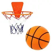 Silent Basketball Set Indoor Dribble Dream Silent Basketball Noiseless Foam Ball for Indoor Activities Lightweight Great Gift Option orange 7