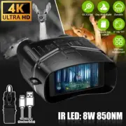 850NM IR LED Night Vision Binoculars Telescope 4K 5x Digital Zoom Video Camera