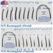 10*Dental Orthodontic NiTi Arch Wire Rectangular Arco Ortodoncia Ovoid Natural