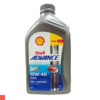 在飛比找ETMall東森購物網優惠-SHELL ADVANCE 4T 10W40 機油 1L