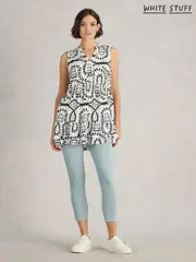 White Stuff White Macie Sleeveless 100% Cotton Tunic (H27476) | $113