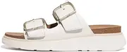 [FitFlop] Women's Gen-ff Buckle Two-bar Leather Slides Sliding Sandals
