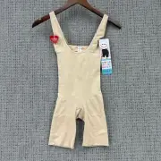 Assets By Spanx Shaping Open Bust Bodysuit Size M Beige Breathable NWT