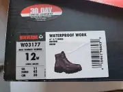 Wolverine boots steel toe waterproof size12w. Brand New Smoke Free Home.