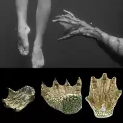 Black Lagoon Creature Hand Ceramic Dish
