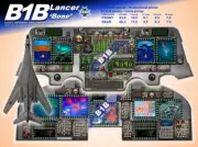 B1B LANCER BONE COCKPIT instrument panel CDkit