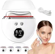 EMS Gua Sha, 4 Modes Face Massager with Import Gua Sha Massage Lift, 9 Intensity Levels, Face Massager, Facelift, Red Light, Purple Light, Blu-ray Anti-Ageing and Wrinkle Reduction