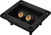SECFOU Speaker Terminal Cups DIY Audio Plate High Conductivity Subwoofer Box Terminals Easy Install for Home Stereo
