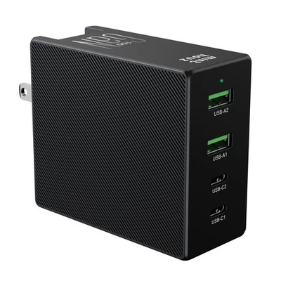 100W USB-C/A Wall Charger, Foldable USB C Fast Charging Station,4 Ports GaN F...