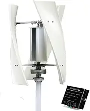 Low Noise 10000W 220V Home Vertical Wind Energy Turbine Generator Kit, with MPPT Controller Inverter Windmill RV Yacht Farm Small Wind Generator Home Use,220V